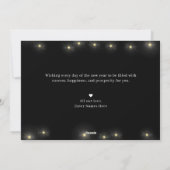 Kerstkaart met vrolijk nieuwjaar (Achterkant)