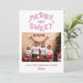 Kerstkaart met vrolijke en heldere foto (Staand voorkant)