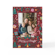 Kerstkaart met vrolijke foto