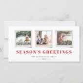 Kerstkaart met vrolijke gevoelens en snapshot (Voorkant)