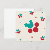 Kerstkaart met vrolijke groeten (Voorkant / Achterkant)