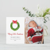 Kerstkaart met vrolijke kerstfoto (Staand voorkant)