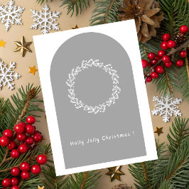 Kerstkaart met vrolijke kerstgroet kaart