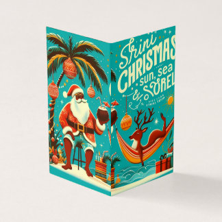 Kerstkaart met vrolijke noot kaart