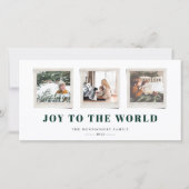 Kerstkaart met vrolijke sentimenten snapshot (Voorkant)