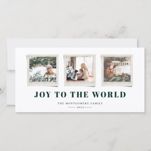 Kerstkaart met vrolijke sentimenten snapshot