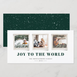 Kerstkaart met vrolijke sentimenten snapshot