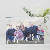 Kerstkaart met vrolijke vonken (Staand voorkant)