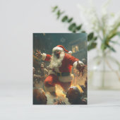 Kerstkaart met vrolijke zombies briefkaart (Staand voorkant)