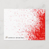 Kerstkaart met vrolijke zombies briefkaart (Achterkant)