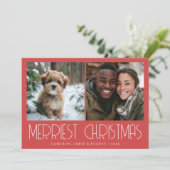 Kerstkaart met vrolijkste foto (Staand voorkant)