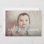 Kerstkaart met vrolijkste kleine kerstflat (Voorkant)