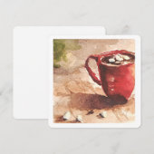 Kerstkaart met warme chocolade (Voorkant / Achterkant)