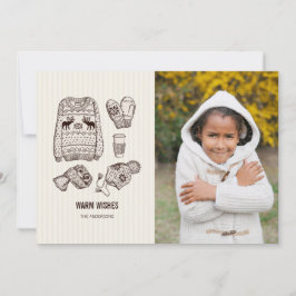 Kerstkaart met warme wensen Essentials-fotokaart
