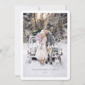 Kerstkaart met warme wensen Plat kerstkaart (Voorkant)