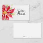 kerstkaart met Waterverf-flatpanel Plaatskaartje (Voorkant / Achterkant)