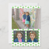 Kerstkaart met waterverfboom (Achterkant)