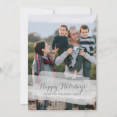 Kerstkaart met waterverfpenseelstreken (Voorkant)