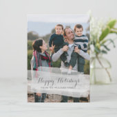 Kerstkaart met waterverfpenseelstreken (Staand voorkant)