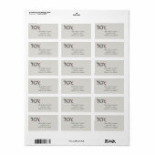 Kerstkaart met wensen etiket (Full Sheet)
