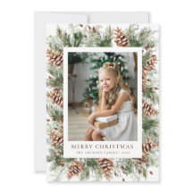 Kerstkaart met winterbotanica