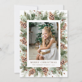 Kerstkaart met winterbotanica