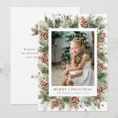 Kerstkaart met winterbotanica (Voorkant / Achterkant)