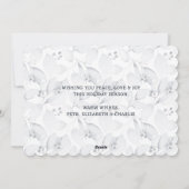 Kerstkaart met Winterloof Foto in het Blauw (Achterkant)