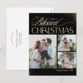 Kerstkaart met zegen Religieuze Kerstkaart Feestdagenkaart (Voorkant / Achterkant)