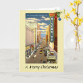 Kerstkaart - Milwaukee, Wisconsin, VS Kaart (Gele Bloem)