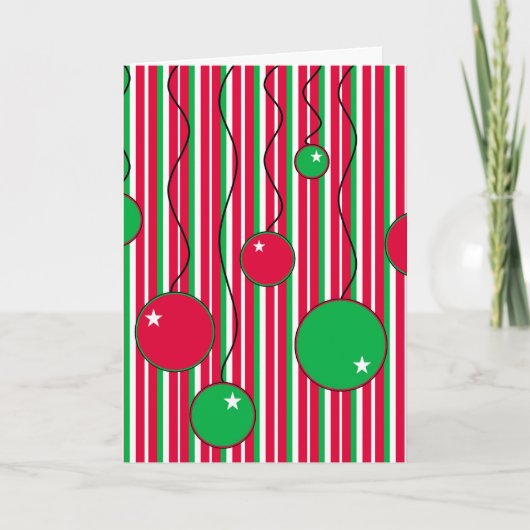 Kerstkaart: Modern Pit Feestdagen Kaart (Voorkant)