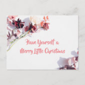 kerstkaart - mooi Roos Feestdagenkaart (Voorkant)