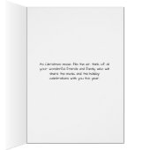 kerstKaart, muziek vult de lucht met piano (Binnen (Rechts))