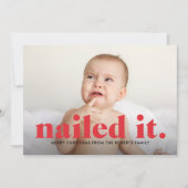 Kerstkaart 'Nailed It' (Voorkant)