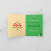 Kerstkaart Nautische Haven Kaart (Binnen)