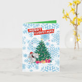 Kerstkaart Nautische Haven Kaart (Gele Bloem)