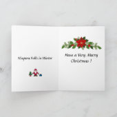 Kerstkaart - Niagara-Herfsten in de winter Kaart (Binnen)