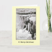 Kerstkaart - Niagara Herfsten, New York Feestdagen Kaart (Voorkant)