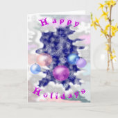 Kerstkaart Nieuwjaarsdecoratie Kaart (Gele Bloem)