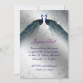 kerstkaart Nodig Blauwe Zilver Joy uit Kaart (Voorkant)