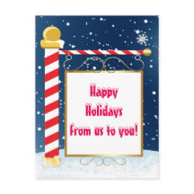 Kerstkaart Noordpool Kerstvakantie Postkaart