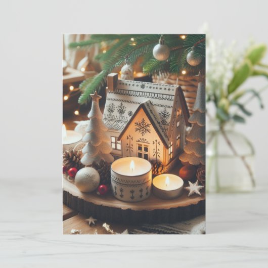 Kerstkaart Nordic Noel (Staand voorkant)