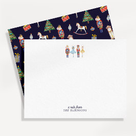 Kerstkaart Notenkaart met Notenkraker-thema Kaart