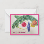 kerstkaart notitiekaartje (Voorkant)