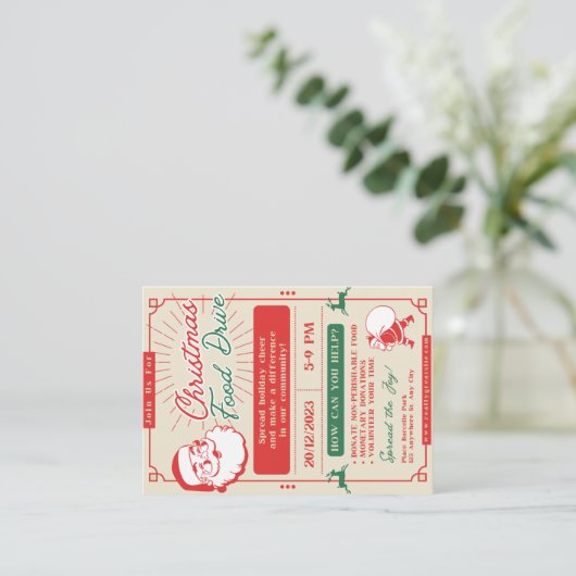 Kerstkaart Notitiekaartje (Staand voorkant)