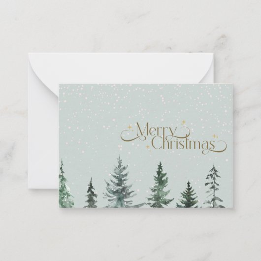 kerstkaart notitiekaartje (Voorkant)
