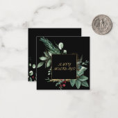 Kerstkaart Notitiekaartje (Voorkant / Achterkant in situ)