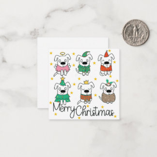 kerstkaart notitiekaartje