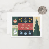 Kerstkaart Notitiekaartje (Voorkant / Achterkant in situ)