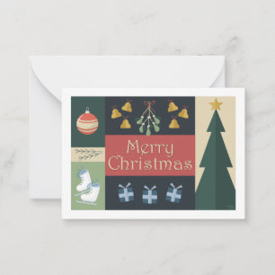 Kerstkaart Notitiekaartje